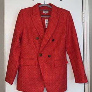 Ann Taylor LOFT Tweed double Breasted Blazer